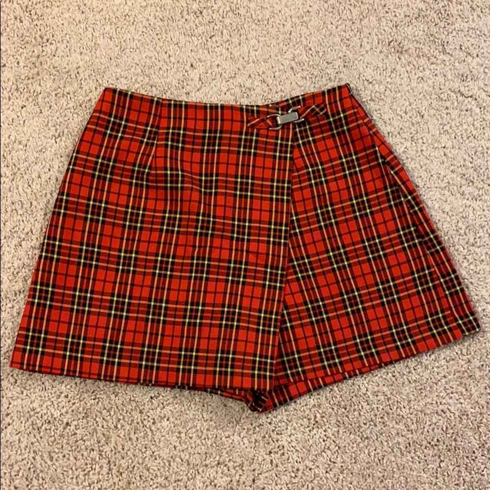 Vintage Kathy Ireland 90s Skort/ 90s Skirt/ Plaid